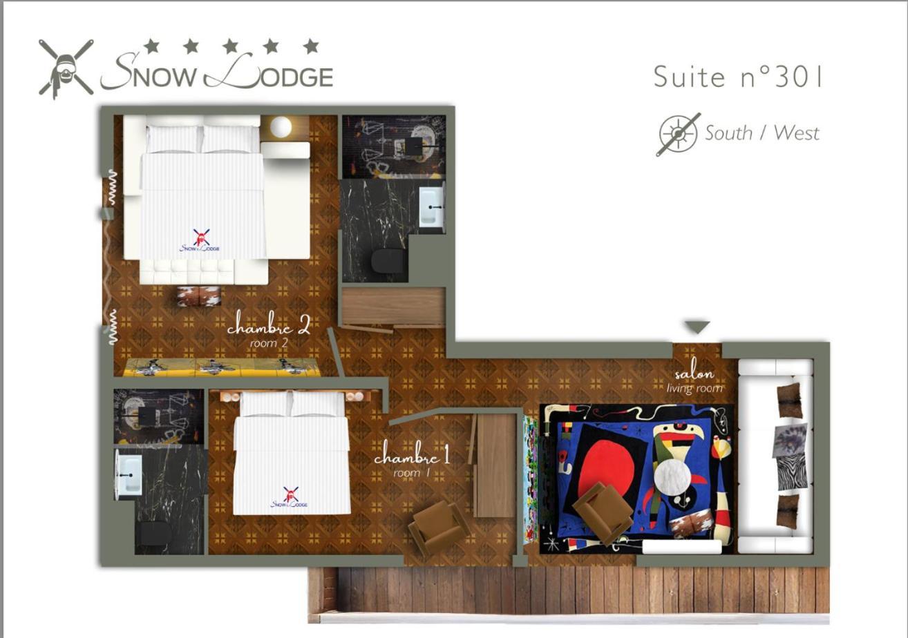 Snow Lodge Hotel Courchevel 1850 Luaran gambar