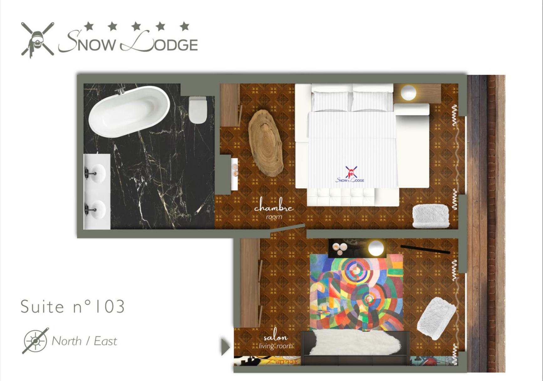 Snow Lodge Hotel Courchevel 1850 Luaran gambar